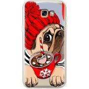 Прозрачный чехол Uprint Samsung A720 Galaxy A7 2017 Winter Puggy