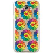 Прозрачный чехол Uprint Samsung A720 Galaxy A7 2017 Hippie Flowers