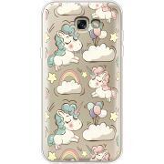 Прозрачный чехол Uprint Samsung A720 Galaxy A7 2017 Unicorns
