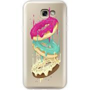 Прозрачный чехол Uprint Samsung A720 Galaxy A7 2017 Donuts