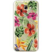 Прозрачный чехол Uprint Samsung A720 Galaxy A7 2017 Tropical Flowers