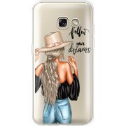 Прозрачный чехол Uprint Samsung A320 Galaxy A3 2017 Follow Your Dreams