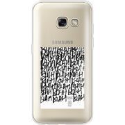 Прозрачный чехол Uprint Samsung A320 Galaxy A3 2017 Blah Blah