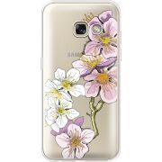 Прозрачный чехол Uprint Samsung A320 Galaxy A3 2017 Cherry Blossom