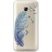 Прозрачный чехол Uprint Samsung A320 Galaxy A3 2017 Feather