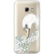 Прозрачный чехол Uprint Samsung A320 Galaxy A3 2017 Swan