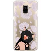 Прозрачный чехол Uprint Samsung A730 Galaxy A8 Plus (2018) Meow