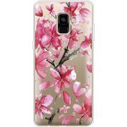 Прозрачный чехол Uprint Samsung A730 Galaxy A8 Plus (2018) Pink Magnolia