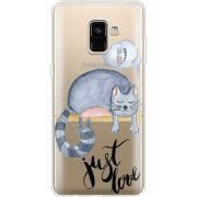 Прозрачный чехол Uprint Samsung A730 Galaxy A8 Plus (2018) Just Love