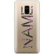 Прозрачный чехол Uprint Samsung A730 Galaxy A8 Plus (2018) Именной