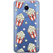 Прозрачный чехол Uprint Meizu M5 с 3D-глазками Popcorn