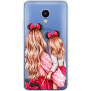 Прозрачный чехол Uprint Meizu M5 Mouse Girls