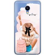 Прозрачный чехол Uprint Meizu M5 Travel Girl