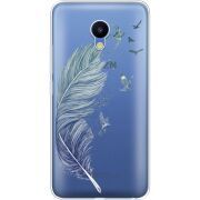 Прозрачный чехол Uprint Meizu M5 Feather
