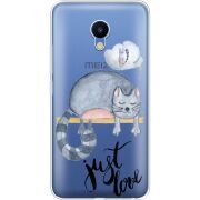 Прозрачный чехол Uprint Meizu M5 Just Love