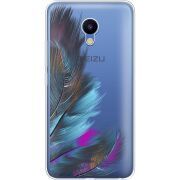 Прозрачный чехол Uprint Meizu M5 Feathers