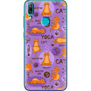 Чехол Uprint Huawei Y7 2019 Yoga Cat