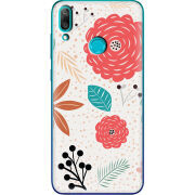 Чехол Uprint Huawei Y7 2019 Line Flowers