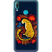 Чехол Uprint Huawei Y7 2019 Petrykivka Leopard