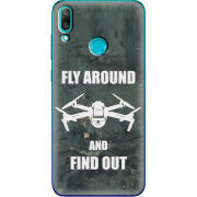 Чехол Uprint Huawei Y7 2019 Дрон Fly Around
