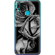 Чехол Uprint Huawei Y7 2019 Black and White Roses