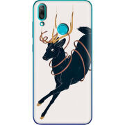 Чехол Uprint Huawei Y7 2019 Black Deer