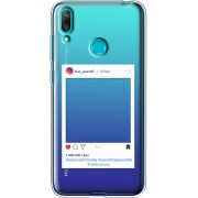 Прозрачный чехол Uprint Huawei Y7 2019 Insta
