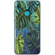Прозрачный чехол Uprint Huawei Y7 2019 Palm Tree