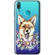 Прозрачный чехол Uprint Huawei Y7 2019 Winking Fox