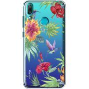 Прозрачный чехол Uprint Huawei Y7 2019 Tropical
