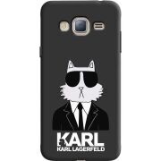 Черный чехол Uprint Samsung J320 Galaxy J3 Cat in Black