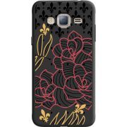 Черный чехол Uprint Samsung J320 Galaxy J3 FranceFlowers