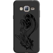 Черный чехол Uprint Samsung J320 Galaxy J3 Snake