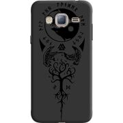 Черный чехол Uprint Samsung J320 Galaxy J3 Hugin and Munin