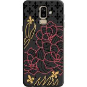 Черный чехол Uprint Samsung J810 Galaxy J8 2018 FranceFlowers