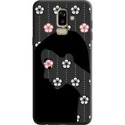 Черный чехол Uprint Samsung J810 Galaxy J8 2018 Flower Hair