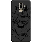 Черный чехол Uprint Samsung J810 Galaxy J8 2018 Bear King
