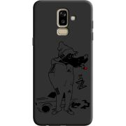 Черный чехол Uprint Samsung J810 Galaxy J8 2018 