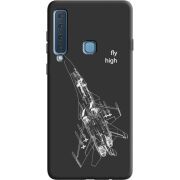 Черный чехол Uprint Samsung A920 Galaxy A9 2018 Військовий літак