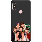 Черный чехол Uprint Xiaomi Redmi Note 6 Pro BTS