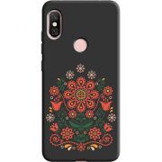 Черный чехол Uprint Xiaomi Redmi Note 6 Pro Ukrainian Ornament