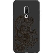 Черный чехол Uprint Meizu 15 Chinese Dragon