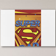 Печать на холсте 60 на 40 сантиметров Super Dad