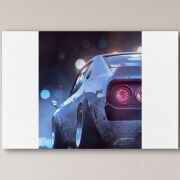 Печать на холсте 60 на 40 сантиметров Silver Car
