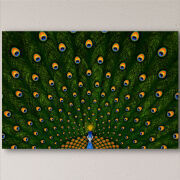 Печать на холсте 60 на 40 сантиметров Peacocks Tail