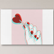 Печать на холсте 60 на 40 сантиметров 