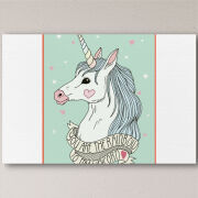 Печать на холсте 60 на 40 сантиметров My Unicorn