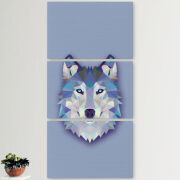 Модульные картины горизонтальные  60 на 40 3шт Wolfie