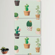Модульные картины горизонтальные  60 на 40 3шт L-green Cacti