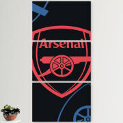 Модульные картины горизонтальные  60 на 40 3шт Football Arsenal